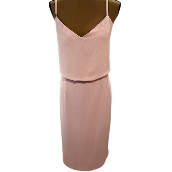Dress the Population Alondra Sheath Cocktail Midi Dress in Blush – Size XL - Picture 5 of 8